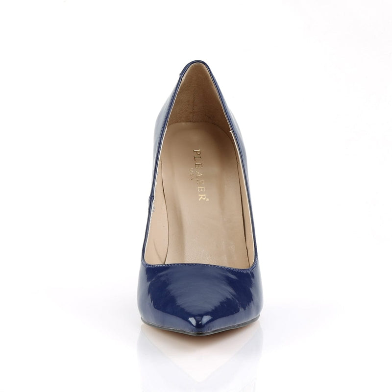 Pleaser CLASSIQUE-20 Pump (Navy Blue Patent)