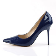 Pleaser CLASSIQUE-20 Pump (Navy Blue Patent)
