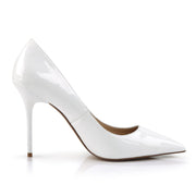 Pleaser CLASSIQUE-20 Pump (White Patent)