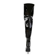 Pleaser COURTLY-3012 Thigh High Boot (Black Patent)