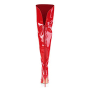 Pleaser COURTLY-3012 Thigh High Boot (Red Patent)