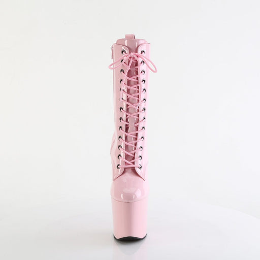 Pleaser CRAZE-1040 Platform Ankle Boot (Baby Pink Patent/Baby Pink)
