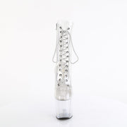 Pleaser CRAZE-1040C Platform Ankle Boot (Clear/Clear)