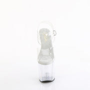 Pleaser CRAZE-808 Platform Sandal (Clear/Clear)
