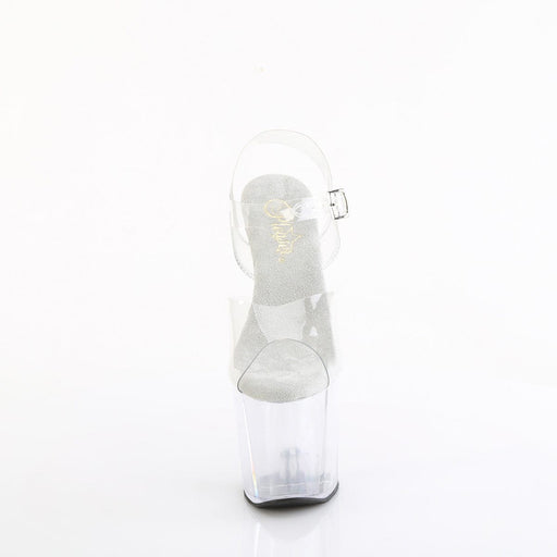 Pleaser CRAZE-808 Platform Sandal (Clear/Clear)
