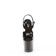Pleaser CRAZE-809 Platform Sandal (Black Patent/Black)