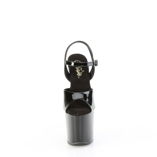 Pleaser CRAZE-809 Platform Sandal (Black Patent/Black)