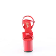 Pleaser CRAZE-809 Platform Sandal (Red Patent/Red)