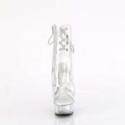 Pleaser DELIGHT-1018C Platform Ankle Boot (Clear/Clear)
