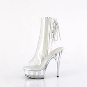 Pleaser DELIGHT-1018C Platform Ankle Boot (Clear/Clear)