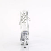 Pleaser DELIGHT-1018C Platform Ankle Boot (Clear/Clear)