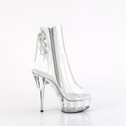 Pleaser DELIGHT-1018C Platform Ankle Boot (Clear/Clear)