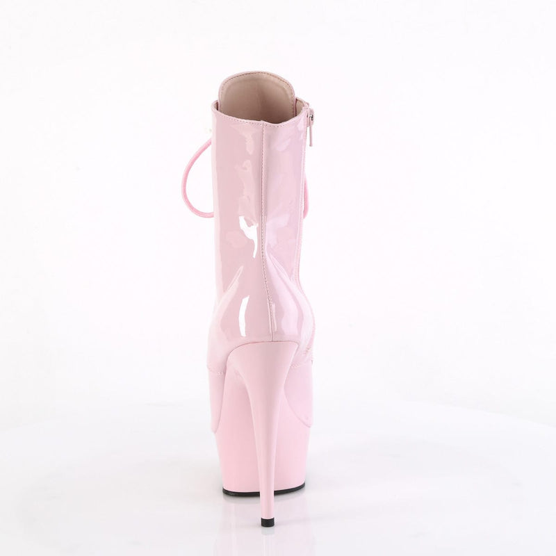Pleaser DELIGHT-1021 Platform Ankle Boot (Baby Pink Patent/Baby Pink)