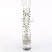 Pleaser DELIGHT-1021C Platform Ankle Boot (Clear/Clear)