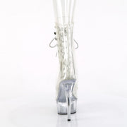 Pleaser DELIGHT-1021C Platform Ankle Boot (Clear/Clear)