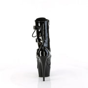 Pleaser DELIGHT-1043 Platform Ankle Boot (Black Patent/Black)