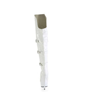 Pleaser DELIGHT-3018 Platform Knee High Boot (White Stretch Patent/White)