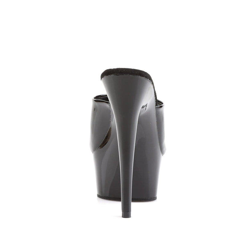 Pleaser DELIGHT-601 Platform Slide (Black Patent/Black)