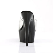 Pleaser DELIGHT-601 Platform Slide (Clear/Black)