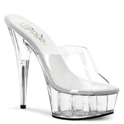 Pleaser DELIGHT-601 Platform Slide (Clear/Clear)