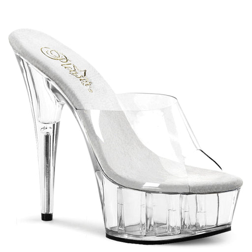 Pleaser DELIGHT-601 Platform Slide (Clear/Clear)