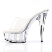 Pleaser DELIGHT-601 Platform Slide (Clear/Clear)