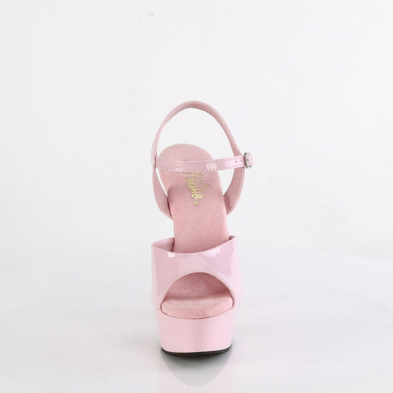 Pleaser DELIGHT-609 Platform Sandal (Baby Pink Patent/Baby Pink)