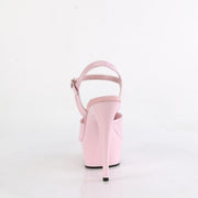 Pleaser DELIGHT-609 Platform Sandal (Baby Pink Patent/Baby Pink)