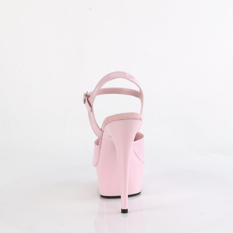 Pleaser DELIGHT-609 Platform Sandal (Baby Pink Patent/Baby Pink)
