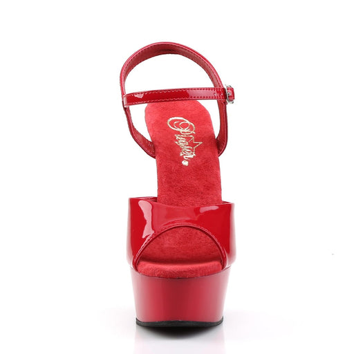 Pleaser DELIGHT-609 Platform Sandal (Red Patent/Red)