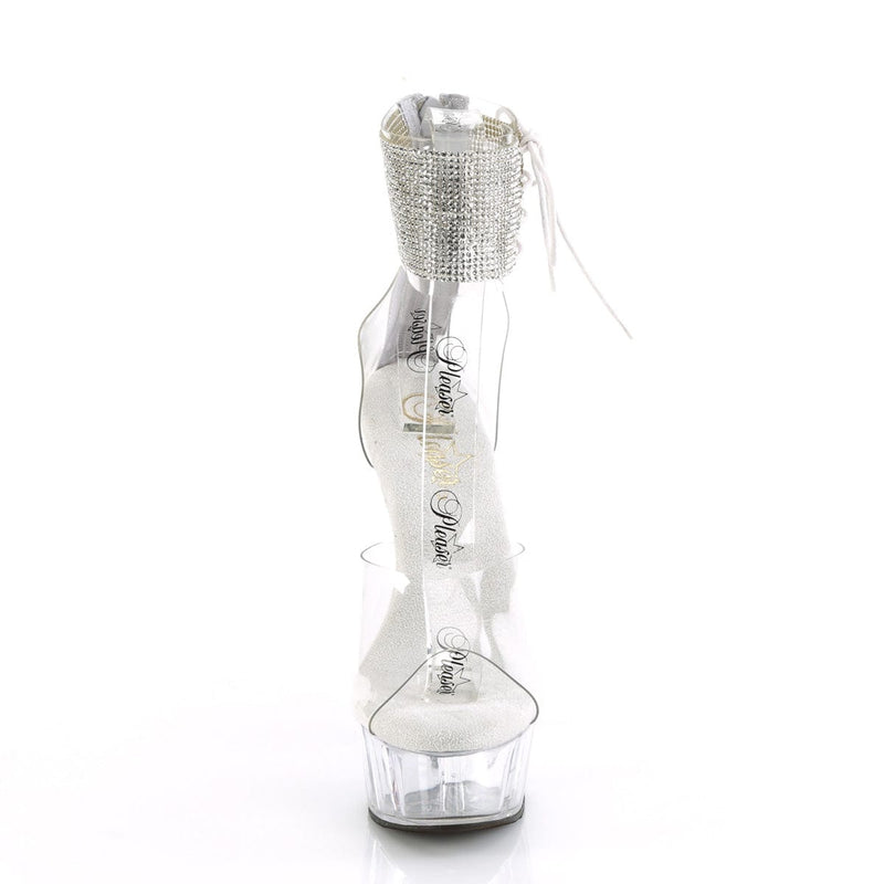 Pleaser DELIGHT-624RS Platform Sandal (Clear/Clear)