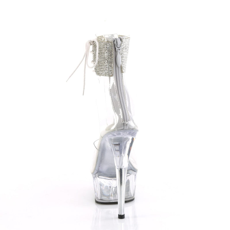 Pleaser DELIGHT-624RS Platform Sandal (Clear/Clear)