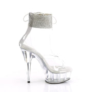 Pleaser DELIGHT-624RS Platform Sandal (Clear/Clear)