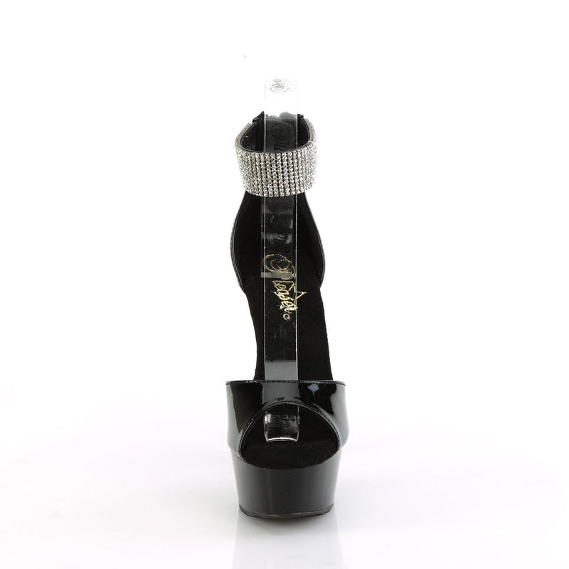 Pleaser DELIGHT-625 Black Patent/Black