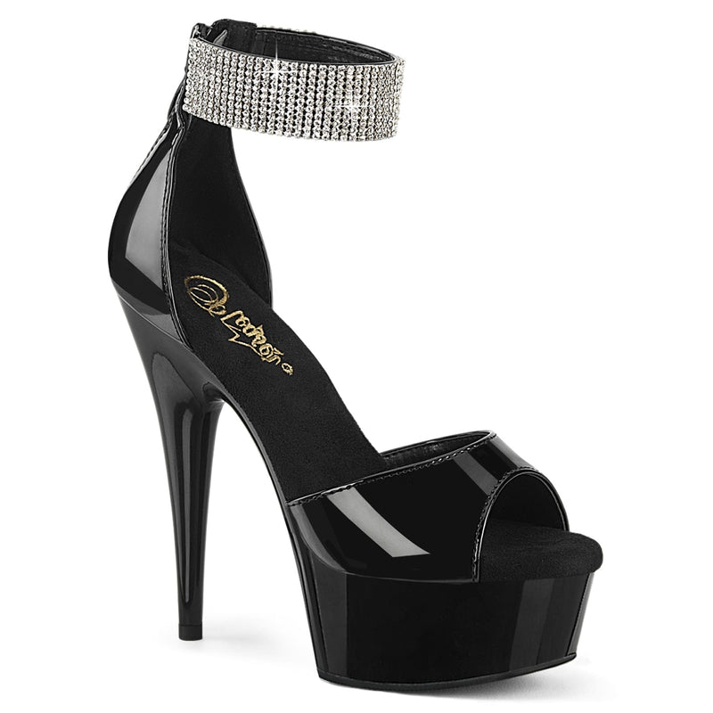 Pleaser DELIGHT-625 Black Patent/Black