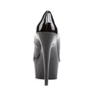 Pleaser DELIGHT-685 Platform Pump (Black Patent/Black)