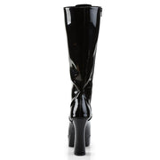 Pleaser ELECTRA-2020 Platform Knee High Boot (Black Patent)