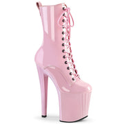 Pleaser ENCHANT-1040 Platform Ankle Boot (Baby Pink Patent/Baby Pink)