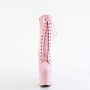 Pleaser ENCHANT-1040 Platform Ankle Boot (Baby Pink Patent/Baby Pink)