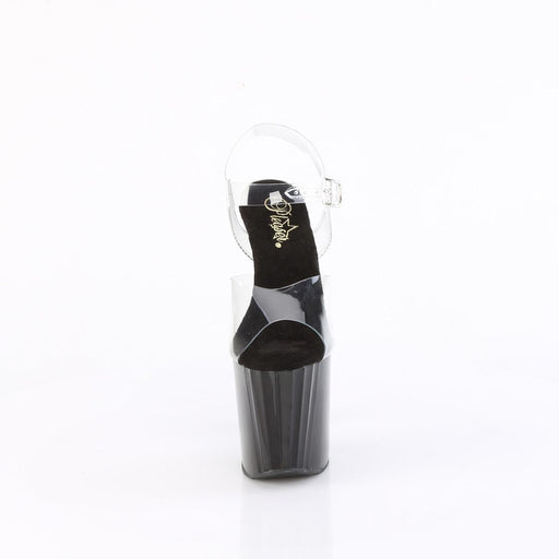 Pleaser ENCHANT-708 Platform Sandal (Clear/Black)