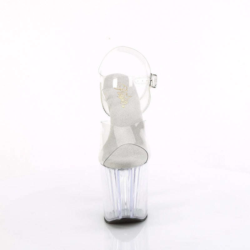 Pleaser ENCHANT-708 Platform Sandal (Clear/Clear)