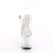 Pleaser ENCHANT-708HT Platform Sandal (Clear/Holographic Tinted)