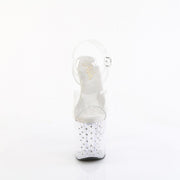 Pleaser ENCHANT-708RS Platform Sandal (Clear/Clear-Rhinestone)