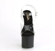 Pleaser ESTEEM-708 Clear/Black Matte