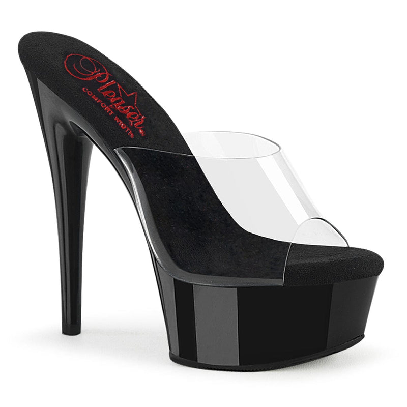 Pleaser EXCITE-601 Platform Slide (Clear/Black)
