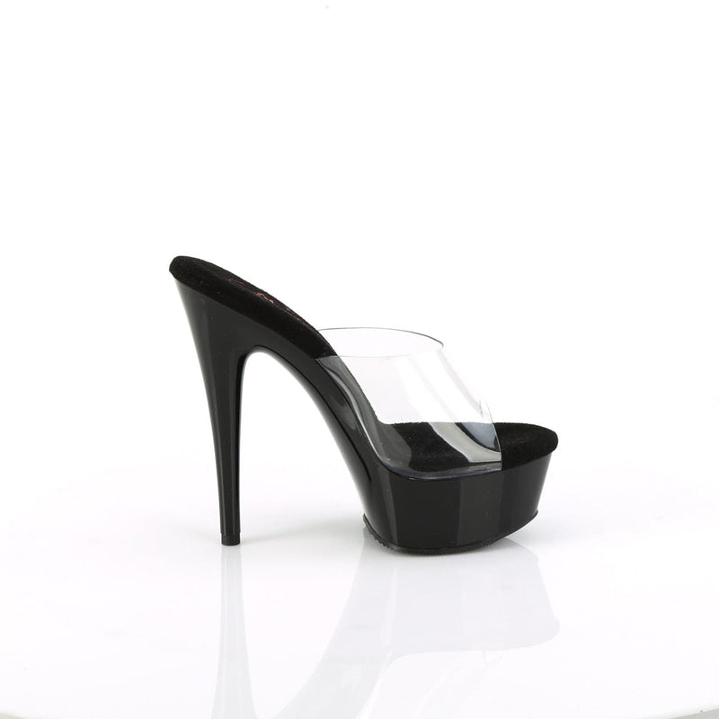 Pleaser EXCITE-601 Platform Slide (Clear/Black)
