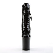 Pleaser FLAMINGO-1020 Platform Ankle Boot (Black Patent/Black)