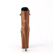 Pleaser FLAMINGO-1020 Platform Ankle Boot (Caramel Faux Leather/Caramel Matte)