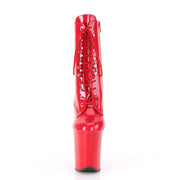 Pleaser FLAMINGO-1020 Platform Ankle Boot (Red Patent/Red)