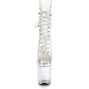 Pleaser FLAMINGO-1020C Platform Ankle Boot (Clear/Clear)